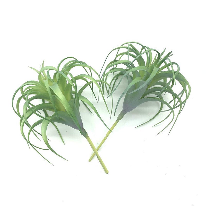 EBUYOM 2 PCS Artificial Succulents Plants Real Touch Lifelike Succulants Plants Faux Greenery Plants Garden DIY Home Office Decoration Ornament (Air Plant) - Image 5